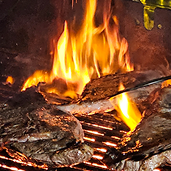 Grilled Steaks with Everything Always