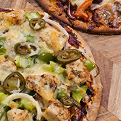 Pizzas with Lemonade Stand and Everything Always